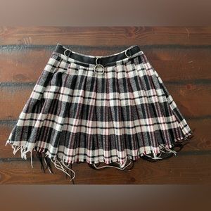 Current Mood Dollskill plaid skirt misfits goth punk emo 🖤 size S ~